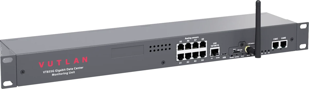 Vutlan VT855G — 1U Kurumsal Veri Merkezi İzleme Ünitesi