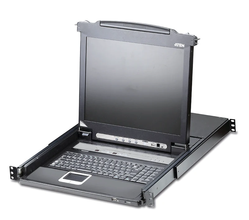 ATEN CL5716MT — 17" LCD 16 portly Slideaway KVM konsol